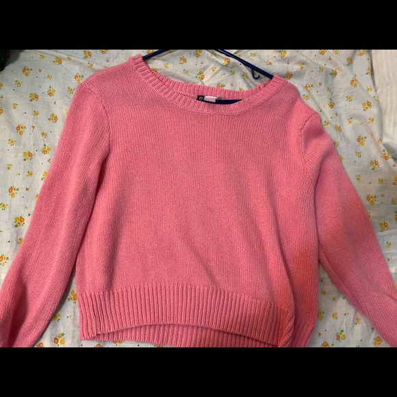 Pink cropped sweater - Picture 1 of 2